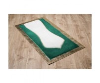 Secdem Seccade Yeşil Beyaz Medine Modeli Secdem Seccade Yeşil Beyaz Medine Modeli